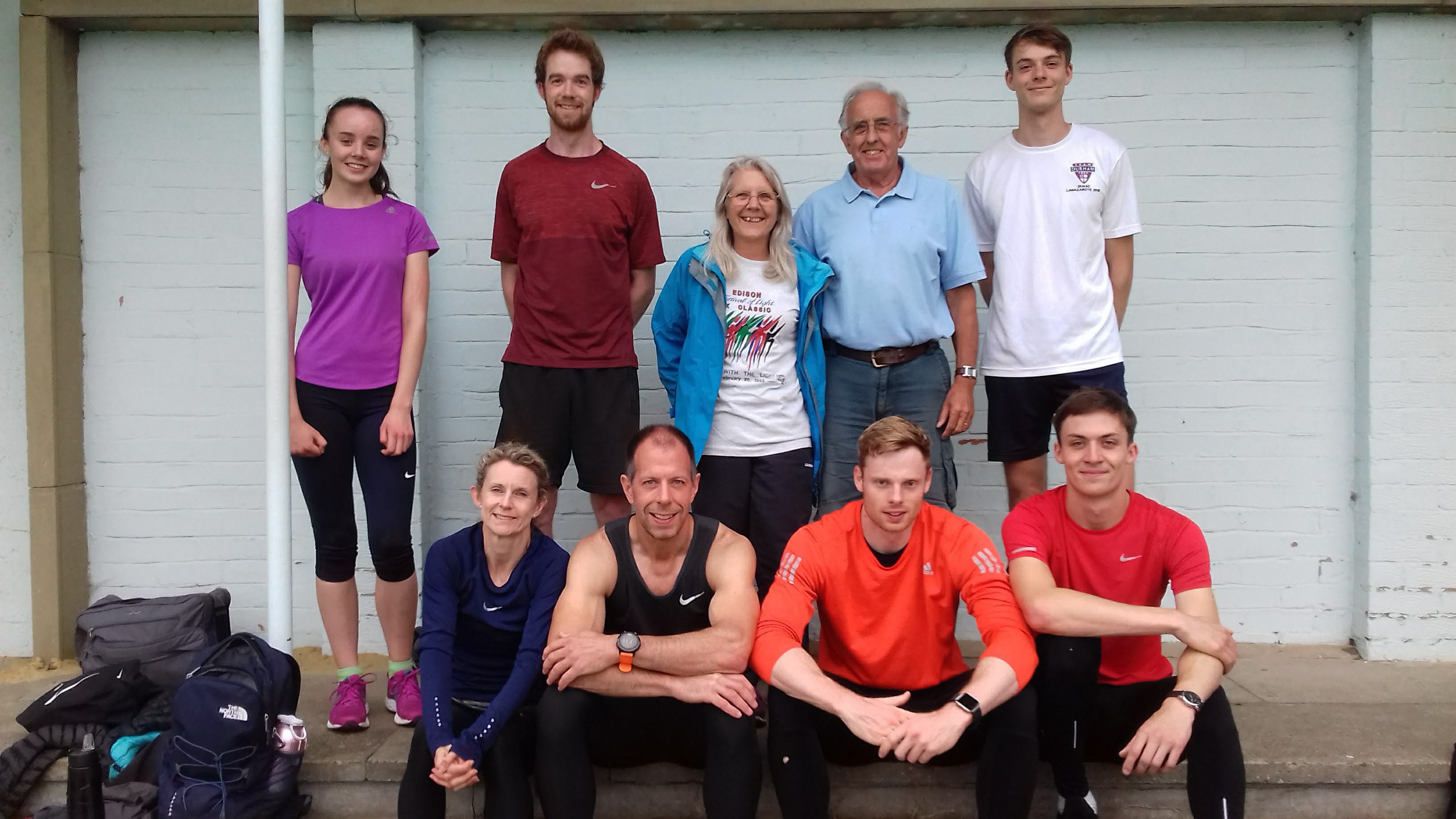 Long sprint running team of the Durham City Harriers