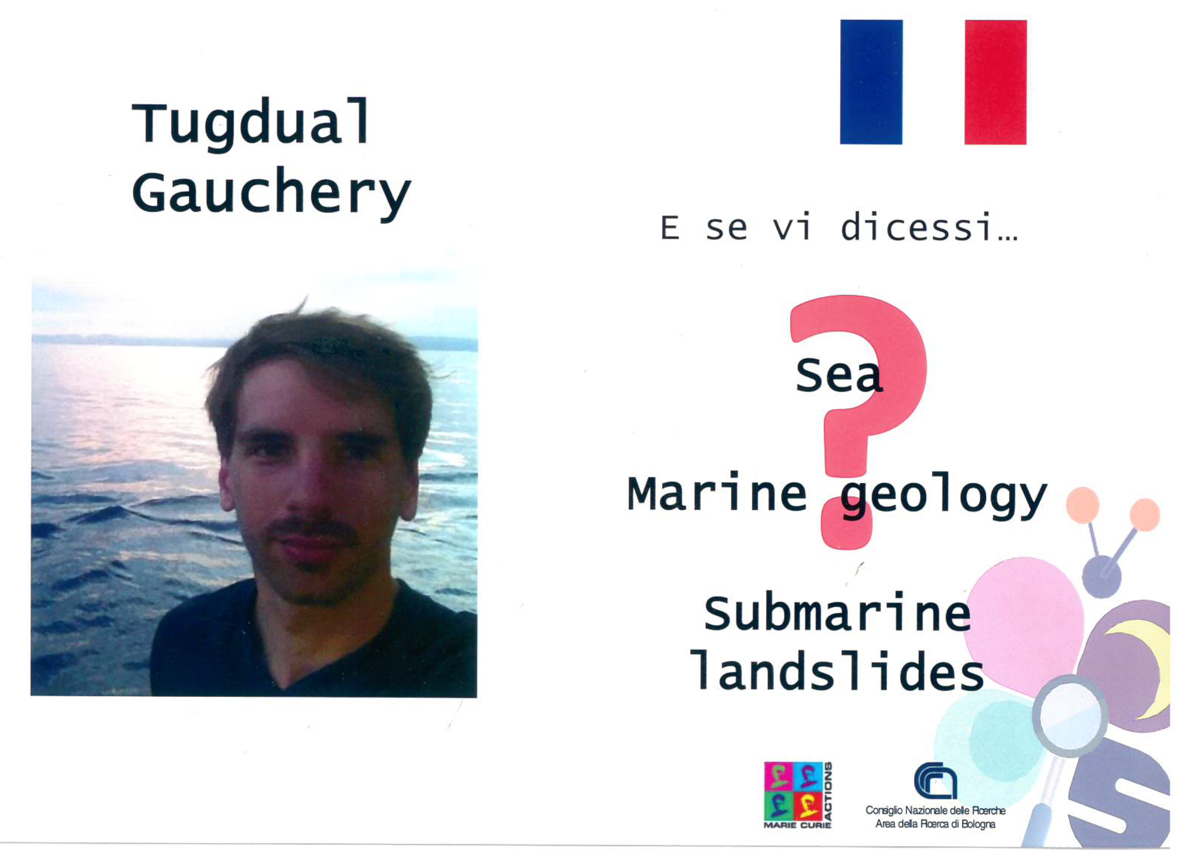 Tugdual's profile for the event in Bologna