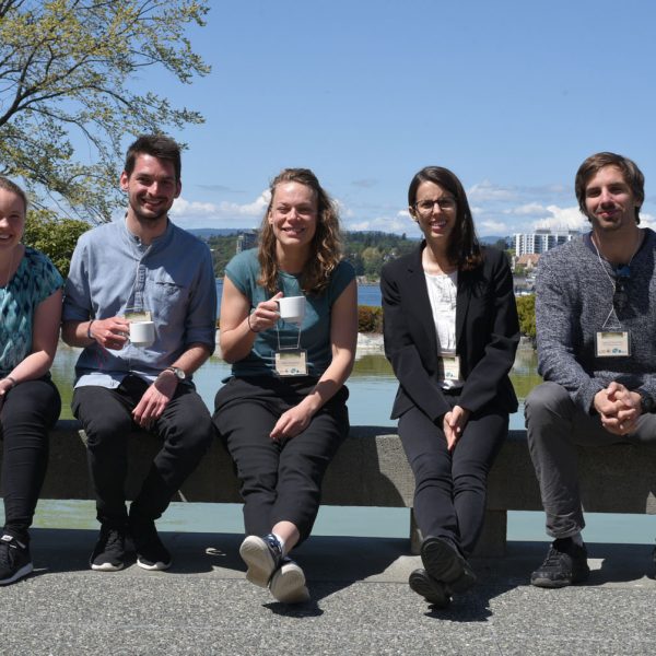 well deserved coffee break (Rachel, Maarten, Kate, Maddalena, Tugdual)