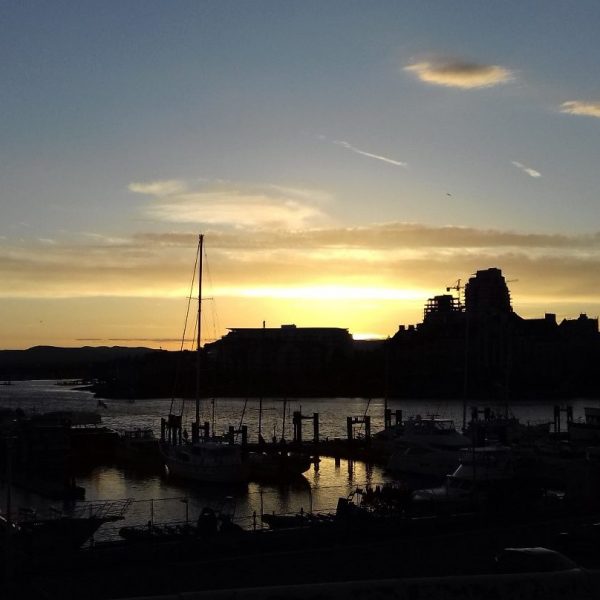 Sunset on Victoria’s harbour